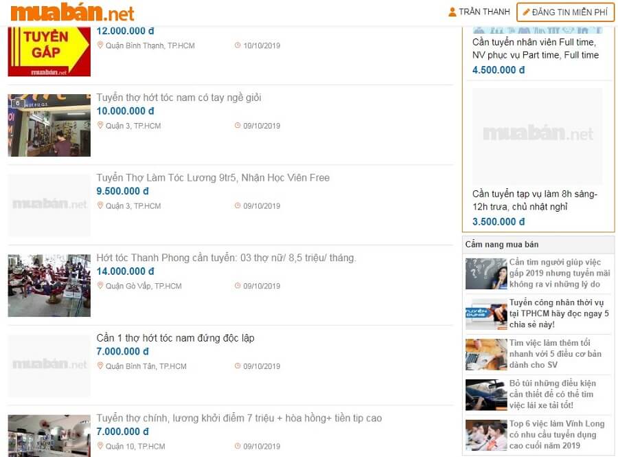Cách Để Tuyển Thợ Tóc Nam Nhiều Kinh Nghiệm Trong Vòng 1 Nốt Nhạc 5 Đăng Tin Tuyển Thợ Tóc Nam Trên Muaban.net Bạn Sẽ Nhanh Chóng Tuyển Được Nhân Viên Hơn Gấp Nhiều Lần.
