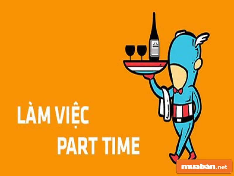 Nhân viên phục vụ là công việc part time phổ biến nhất hiện nay việc làm part time TPHCM