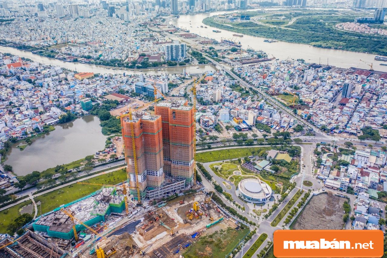 Dự án này có vị trí nằm trên đường giao thông huyết mạch của quận 7.