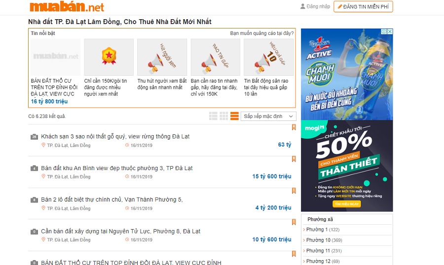 Bạn có thể tham khảo thông tin mua bán nhà đất trên website muaban.net.