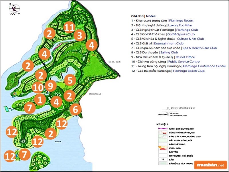 Review Đánh Giá Khu Nghỉ Dưỡng Flamingo Đại Lải Resort 7 Master Plan Resort Flamingo Đại Lải
