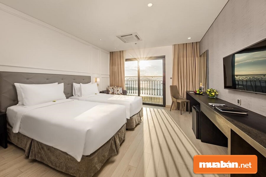 Phòng Deluxe của dự án Golden Bay là sự kết hợp hoàn hảo trong thiết kế