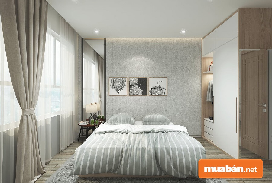 Mỗi tầng chỉ gồm 6 căn hộ 3 phòng ngủ với diện tích 121 m2 và 132 m2.