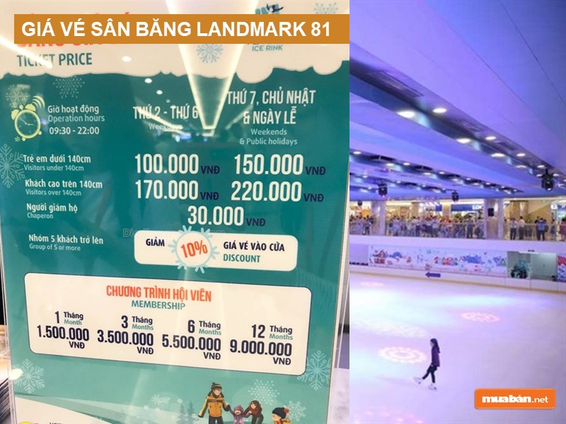 Hệ Thống Vincom Center Và Các Trung Tâm Thương Mại Của Vincom Retail Trên Toàn Quốc! 8 Giá Vé Sân Băng Landmark 81 - Vincom Ice Rink