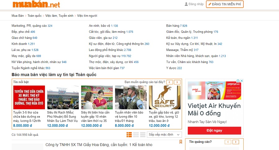 Các Công Việc Làm Thêm Tại Nhà “Hot” Nhất Hiện Nay! 7 Trang Muaban.net Là Một Trong Những Website Tìm Kiếm Việc Làm Thêm Khá Hiệu Quả.