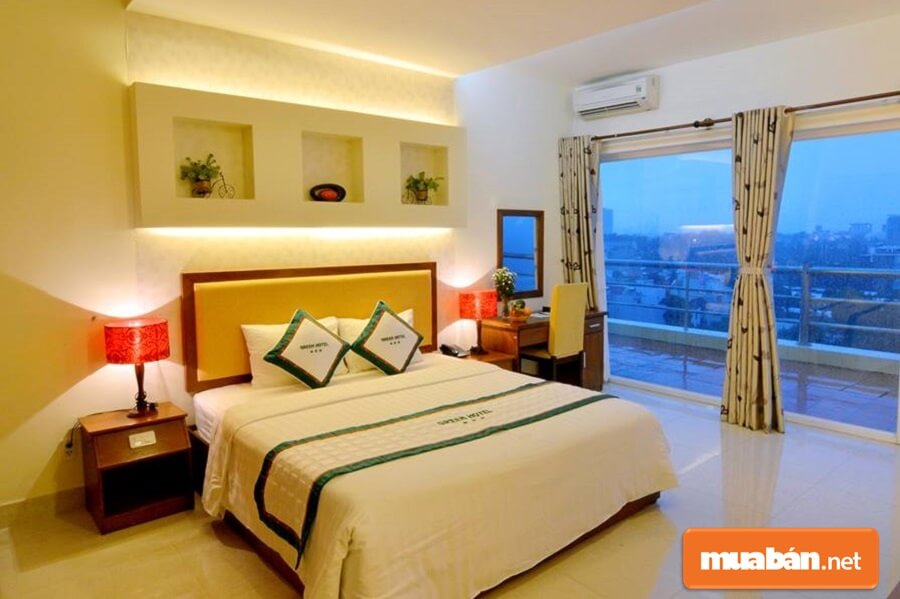 Khách sạn Green Vũng Tàu nằm đối diện với bãi sau Vũng Tàu.