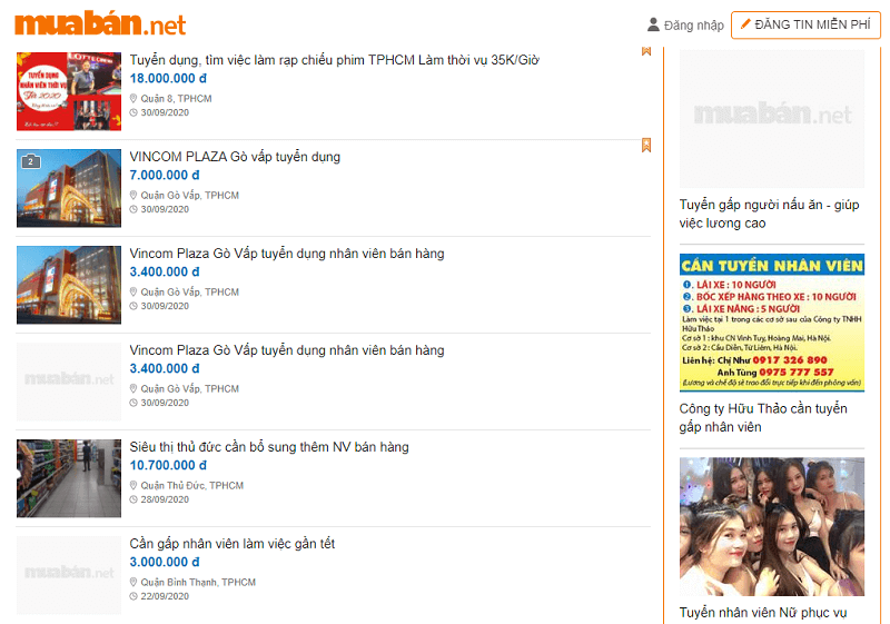 Nếu bạn muốn làm việc tại Vincom Thủ Đức thì hãy truy cập ngay Muaban.net nhé.