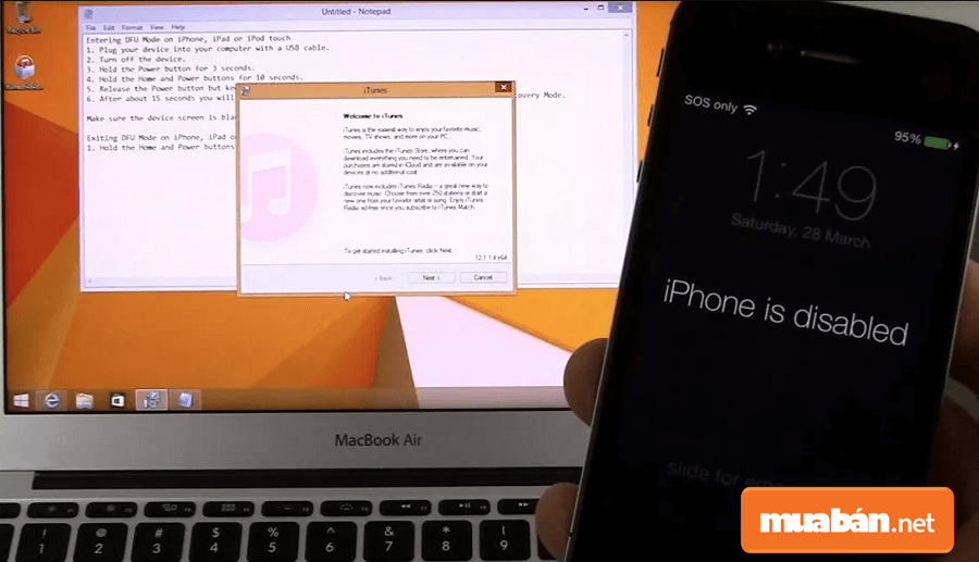 Khi dùng iPhone nếu bạn thấy thông báo là iPhone is disabled thì xin chia buồn với bạn. iPhone của bạn đã bị lỗi vô hiệu hóa rồi đó.