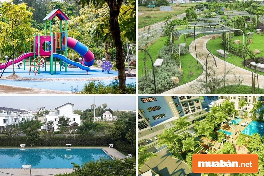 Hệ thống các tiện ích nội và ngoại khu tại Eco Xuân cực kì đa dạng và phong phú.