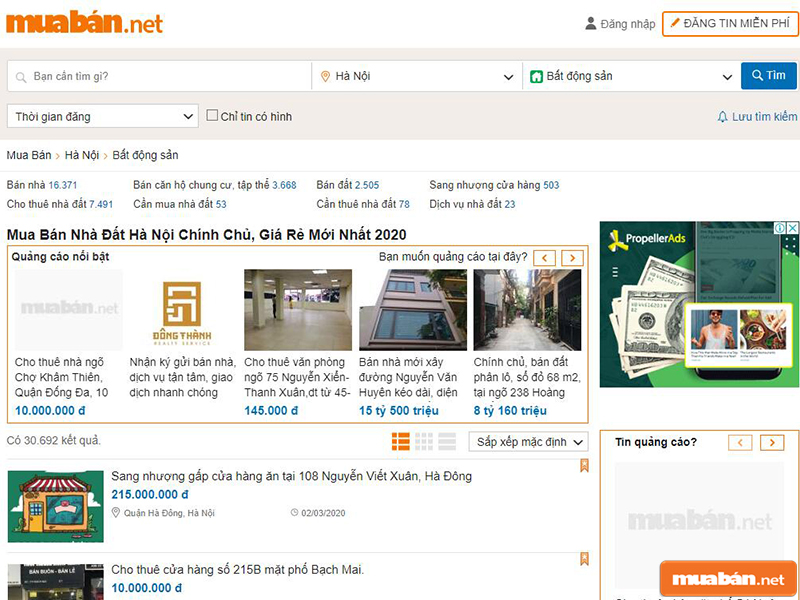 Mua Bán Nhà Đất Hà Nội Chính Chủ - Kinh Nghiệm Dành Cho Bạn 7 Trang Web Cũng Được Tin Dùng Phổ Biến Hiện Nay Đó Là Muaban.net