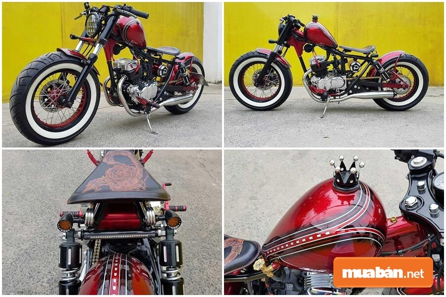 Rebel 125: &Quot;Kẻ Nổi Loạn&Quot; Mê Hoặc Dân Chơi Xe Máy Độ 5 Yên Xe Được Lót Đệm Mỏng Và Bọc Da Với Thiết Kế Thủ Công. Trên Yên Xe Được Vẽ Hình Họa Tiết Hình Một Con Bọ Cạp Khá Cực Kì Cá Tính.
