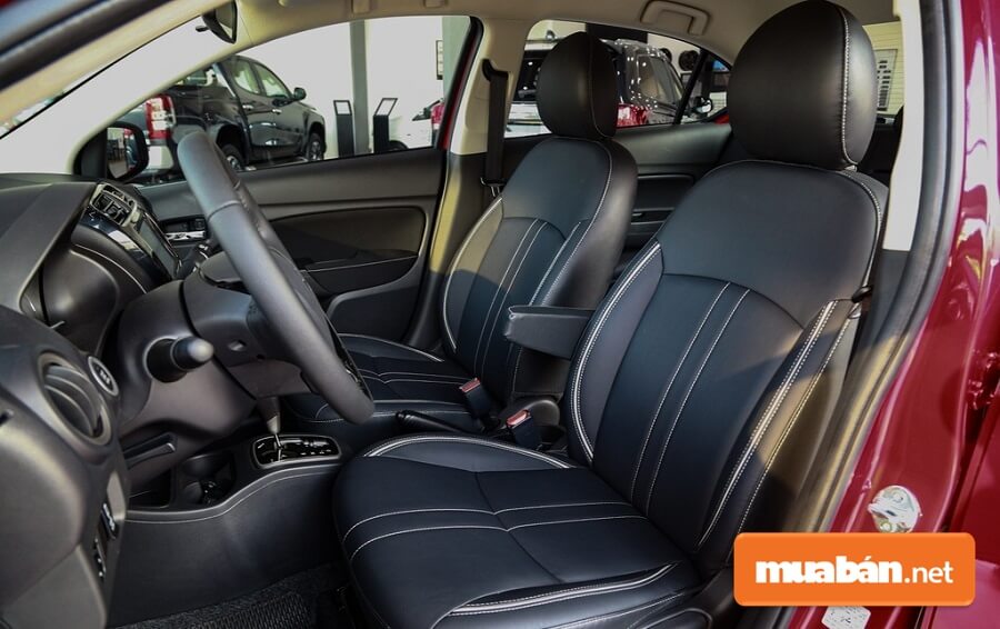 Mitsubishi Attrage 2020 có chiều dài khoang nội thất lên đến 2.002 mm.