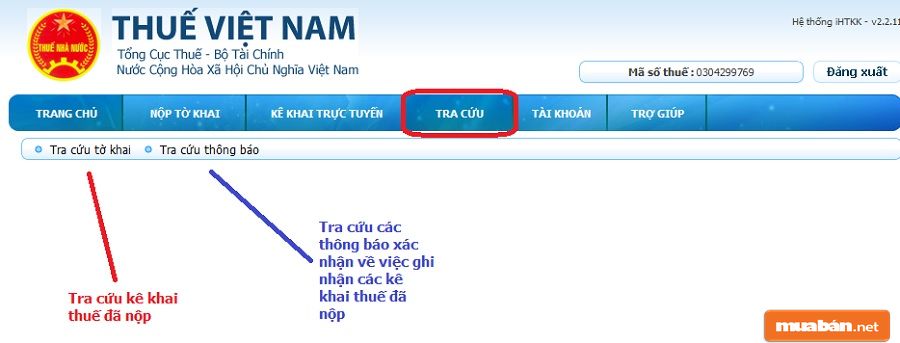 Kê khai thuế qua mạng