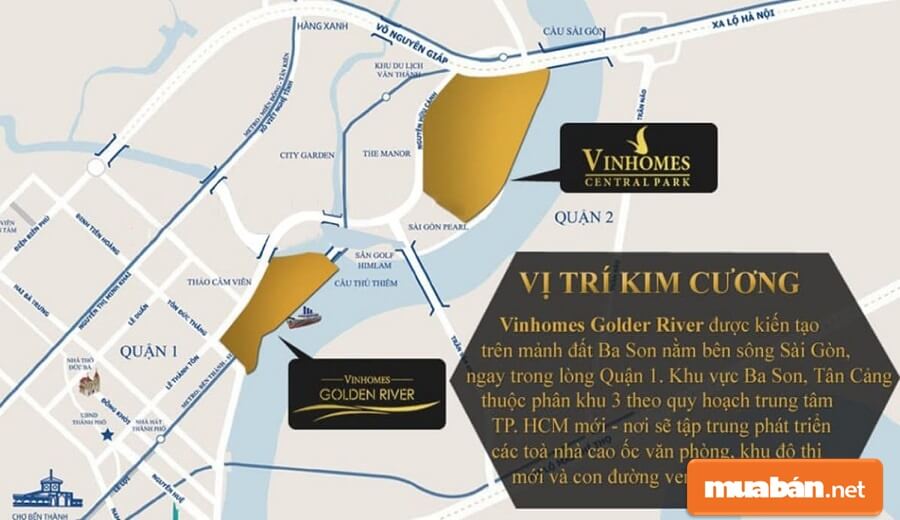 Căn Hộ Vinhomes Golden River: Giá Bán Và Cho Thuê Mới Nhất 3 Dự Án Tọa Lạc Tại Số 2 Tôn Đức Thắng, Bến Nghé, Quận 1, Tp. Hcm, Ngay Vị Trí Vàng Duy Nhất Của Trung Tâm Sài Gòn - Khu Cảng Ba Son Quận 1.