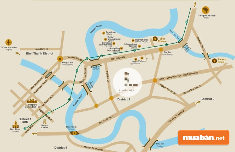 Laimian City Và Đánh Giá Từ Chuyên Gia Bất Động Sản 3 Laimian City Tọa Lạc Mặt Tiền Đường Lương Đình Của, Thuộc An Phú – An Khánh, Quận 2, Tphcm.