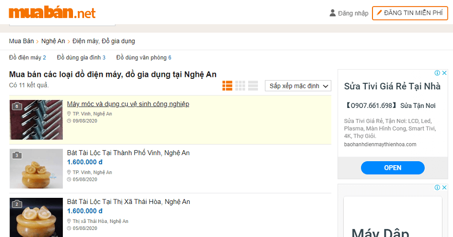 Rao Vặt Nghệ An: Kinh Nghiệm Đăng Tin Tương Tác Tốt 7 Tại Chợ Rao Vặt Nghệ An Muaban.net Bạn Có Thể Đăng Đủ Các Loại Tin Rao Bán Các Sản Phẩm Đồ Điện Tử, Điện Máy, Gia Dụng Cũ Và Mới.