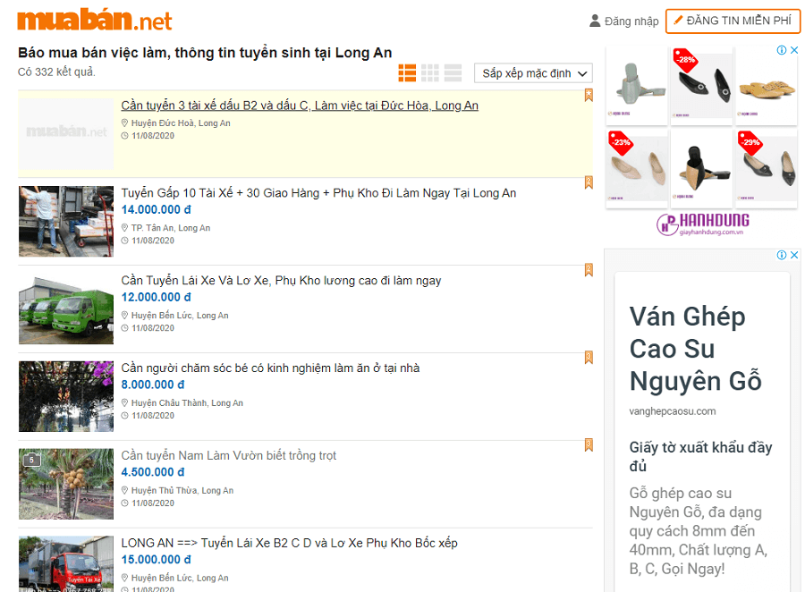 Việc Tìm Người Long An Nào Đang Hot? 8 Muaban.net Không Chỉ Là Nơi Mà Rất Đông Người Tìm Việc Truy Cập Tìm Việc Làm Long An.