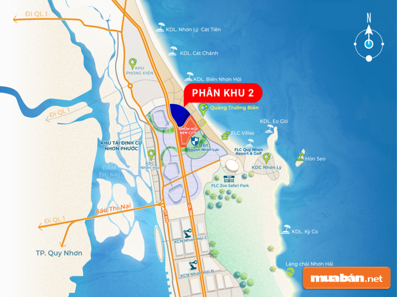 Nhơn Hội New City - Dự Án Với Sức Hút Vàng 5 Vị Trí Mang Tới Cho Nhơn Hội New City Nhiều Lợi Thế Vàng