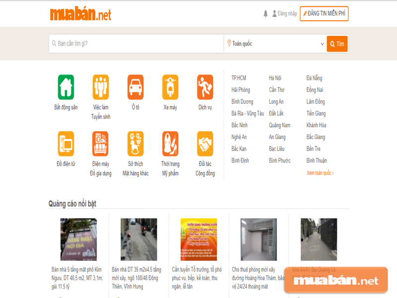 Muaban.net sẽ giúp bạn tìm nhà nhanh nhất