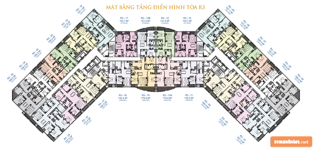 10 Mẫu Mặt Bằng Chung Cư Cao Cấp Nhất 13 Mặt Bằng Căn Hộ Chung Cư Cao Cấp Royal City