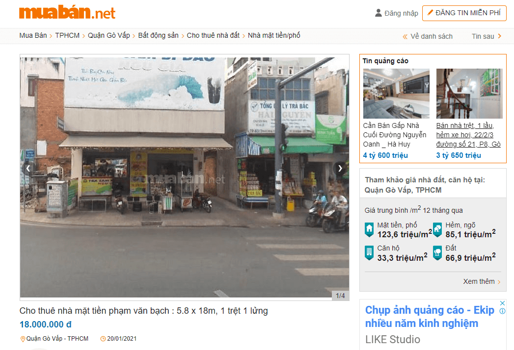 Mặt Bằng Nhà Phố 5M Kinh Doanh Gì Phù Hợp? 6 Cho Thuê Nhà Mặt Tiền Phạm Văn Bạch : 5.8 X 18M, 1 Trệt 1 Lửng