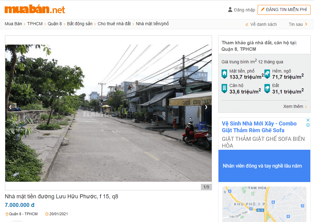 Mặt Bằng Nhà Phố 5M Kinh Doanh Gì Phù Hợp? 7 Nhà Mặt Tiền Đường Lưu Hữu Phước, F 15, Q8