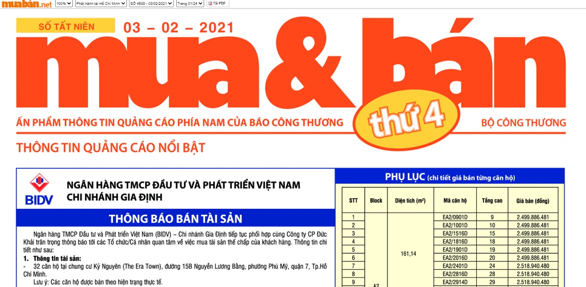 Hình thức đăng quảng cáo bán nhà trên báo giấy vẫn được khách hàng quan tâm.