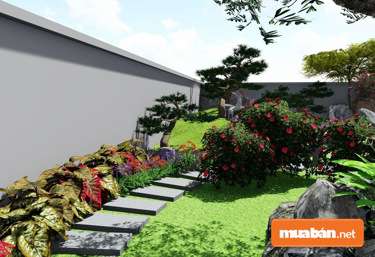 Một khu vườn không thể hoàn hảo nếu như không có bất cứ một lối đi nào.