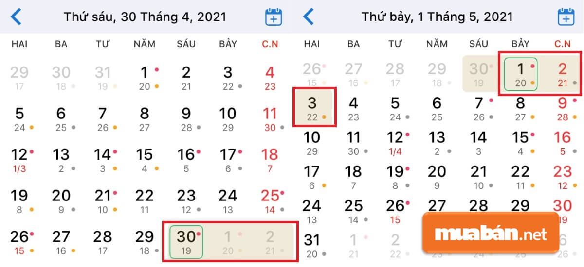 Nghỉ lễ 30/4 năm nay mấy ngày?