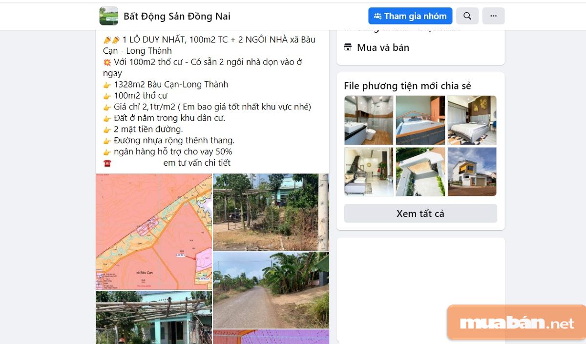 Bạn hãy tận dụng các group trên trang facebook, zalo để đăng tải thông tin rao vặt bất động sản.
