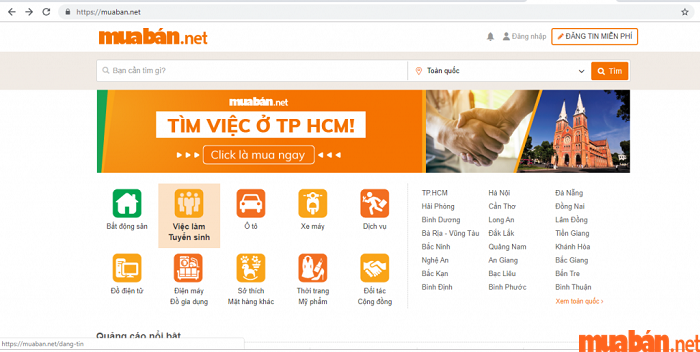Tìm việc làm Long An và những điều vô cùng hữu ích cần phải biết Muaban.net là website tìm việc làm uy tín, chất lượng