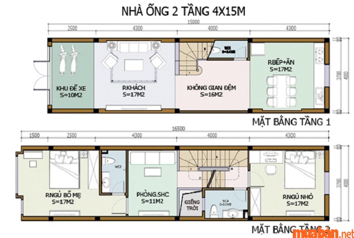 Tìm hiểu về một số bản vẽ thiết kế nhà thông dụng nhất hiện nay Mẫu thiết kế hai tầng 60m2 vừa rộng vừa thoải mái