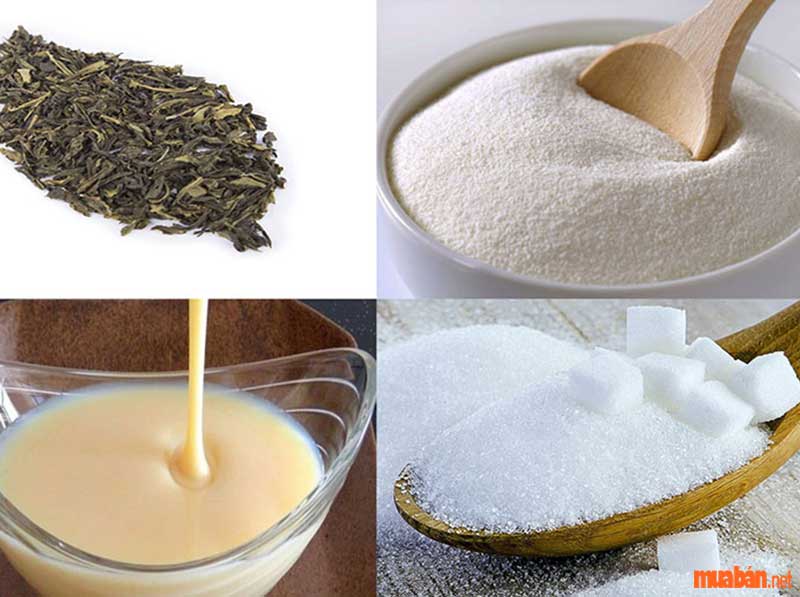 Nguyên liệu làm trà sữa đơn giản và dễ tìm