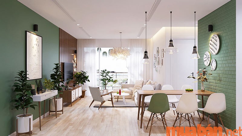 Thiết kế nội thất chung cư 3 phòng ngủ theo phong cách Scandinavian