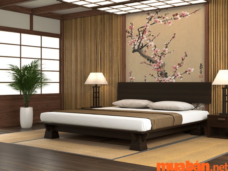 Thiết kế phòng ngủ nhà Nhật Bản phong cách tối giản
