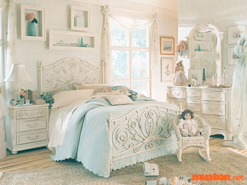Decor phòng ngủ vintage
