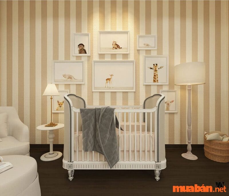 Mẫu nội thất phòng ngủ trẻ em sơ sinh