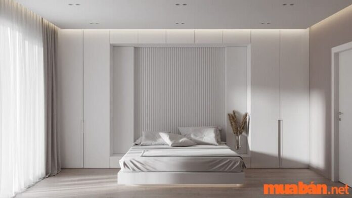 Thiết kế phòng ngủ màu trắng là lựa chọn thời thượng