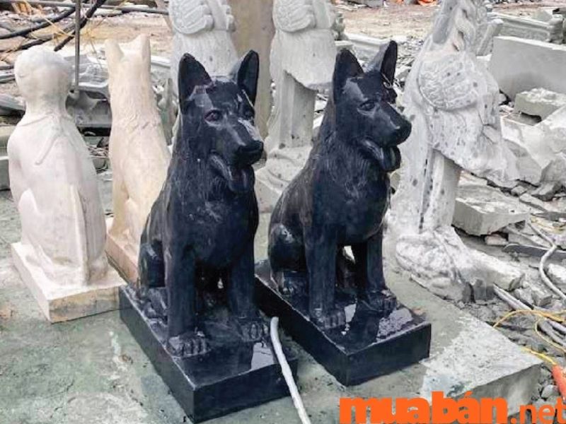 5 lưu ý cần nhớ khi đặt tượng chó phong thủy hút tài lộc tượng chó phong thủy bằng đá