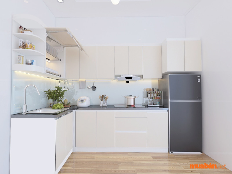 Những nguyên tắc bố trí nội thất phòng bếp nhỏ đơn giản trở nên đẹp xinh