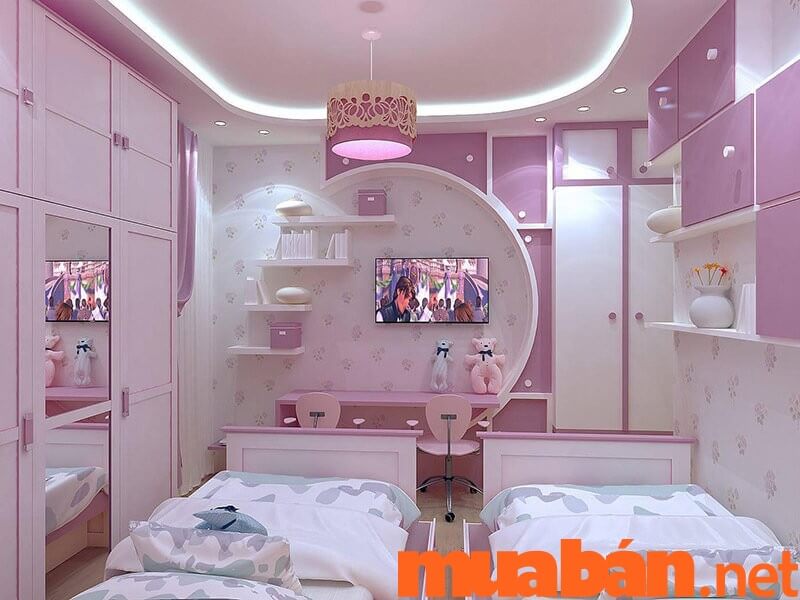 Mê mẩn trước 15 mẫu trang trí phòng ngủ màu hồng cho nữ sang trọng nhã  nhặn và tinh tế