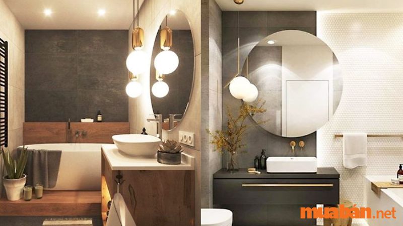 Lựa chọn đèn gắn tường nhà tắm phù hợp với nội thất