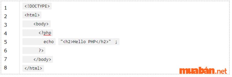 Ví dụ cơ bản về PHP