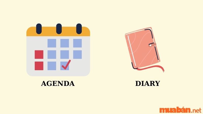 Phân biệt Agenda với Diary