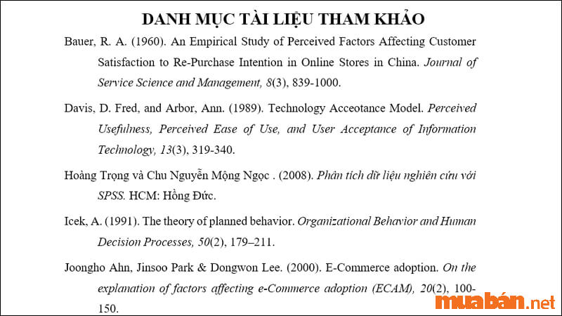 Cách trích dẫn tải liệu tham khảo