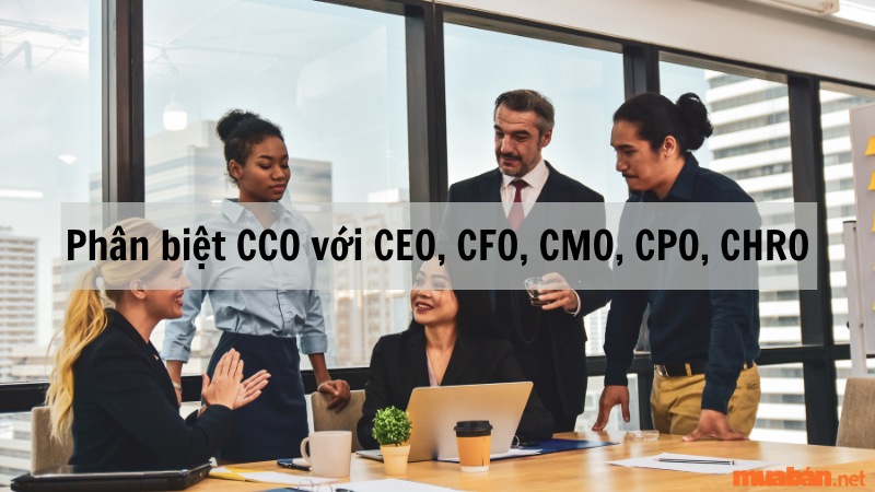 Phân biệt CCO với CEO, CFO, CMO, CPO, CHRO