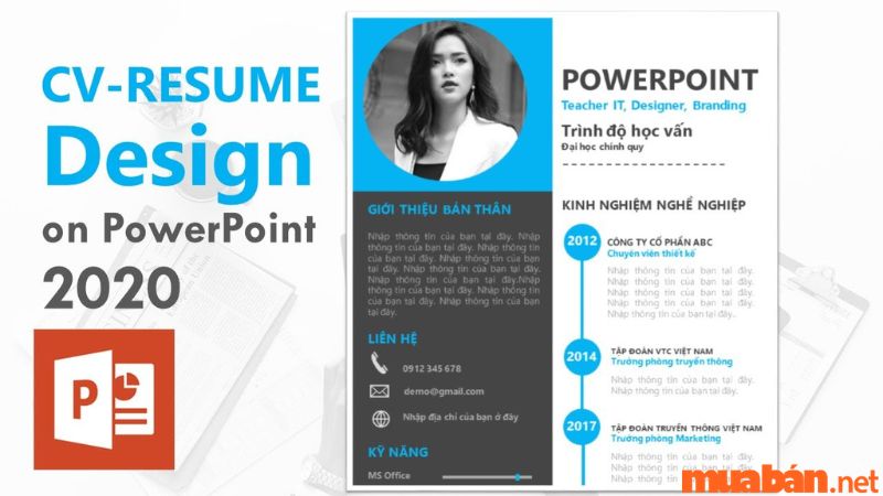 CV Powerpoint giúp tạo dấu ấn độc đáo riêng bạn