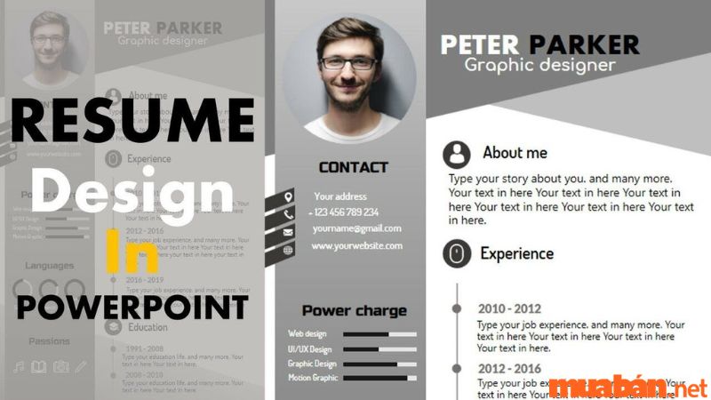 Thao tác design CV powerpoint khá khó khăn cho tất cả những người mới