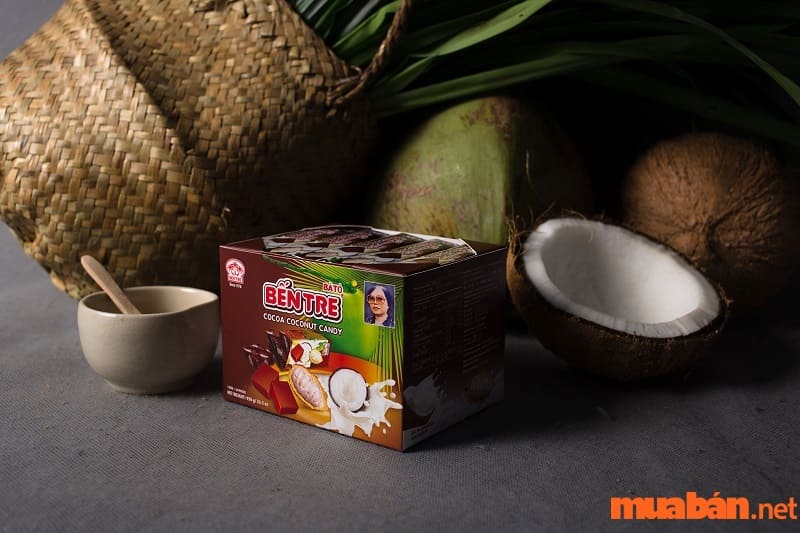 Kẹo dừa cacao sầu riêng