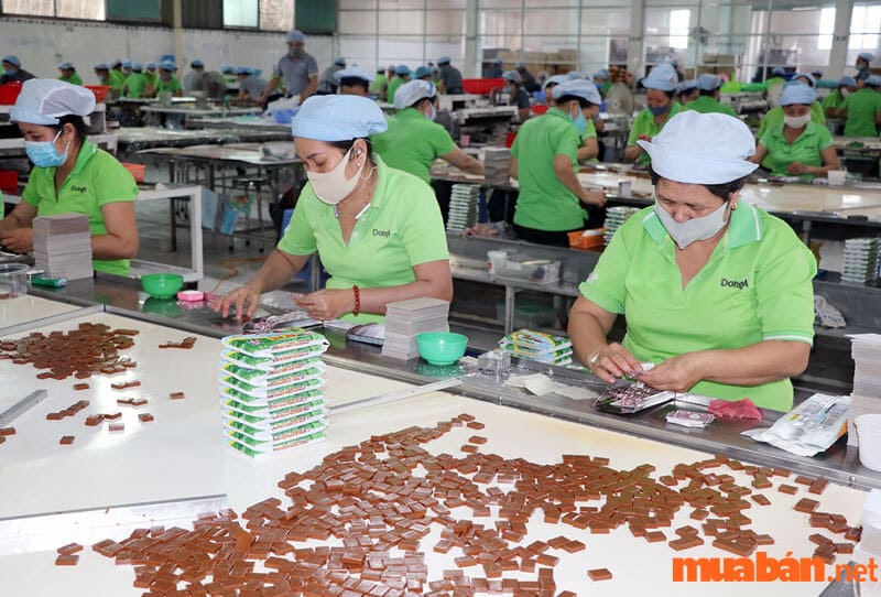 Công xưởng sản xuất kẹo dừa Bến Tre